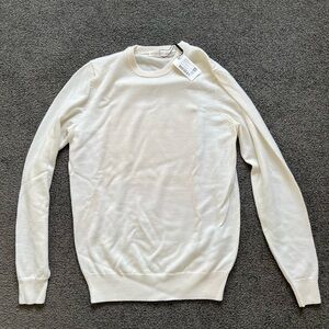 Suitsupply Cream Crewneck Sweater